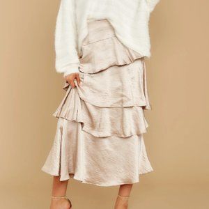 Champagne Maxi Skirt